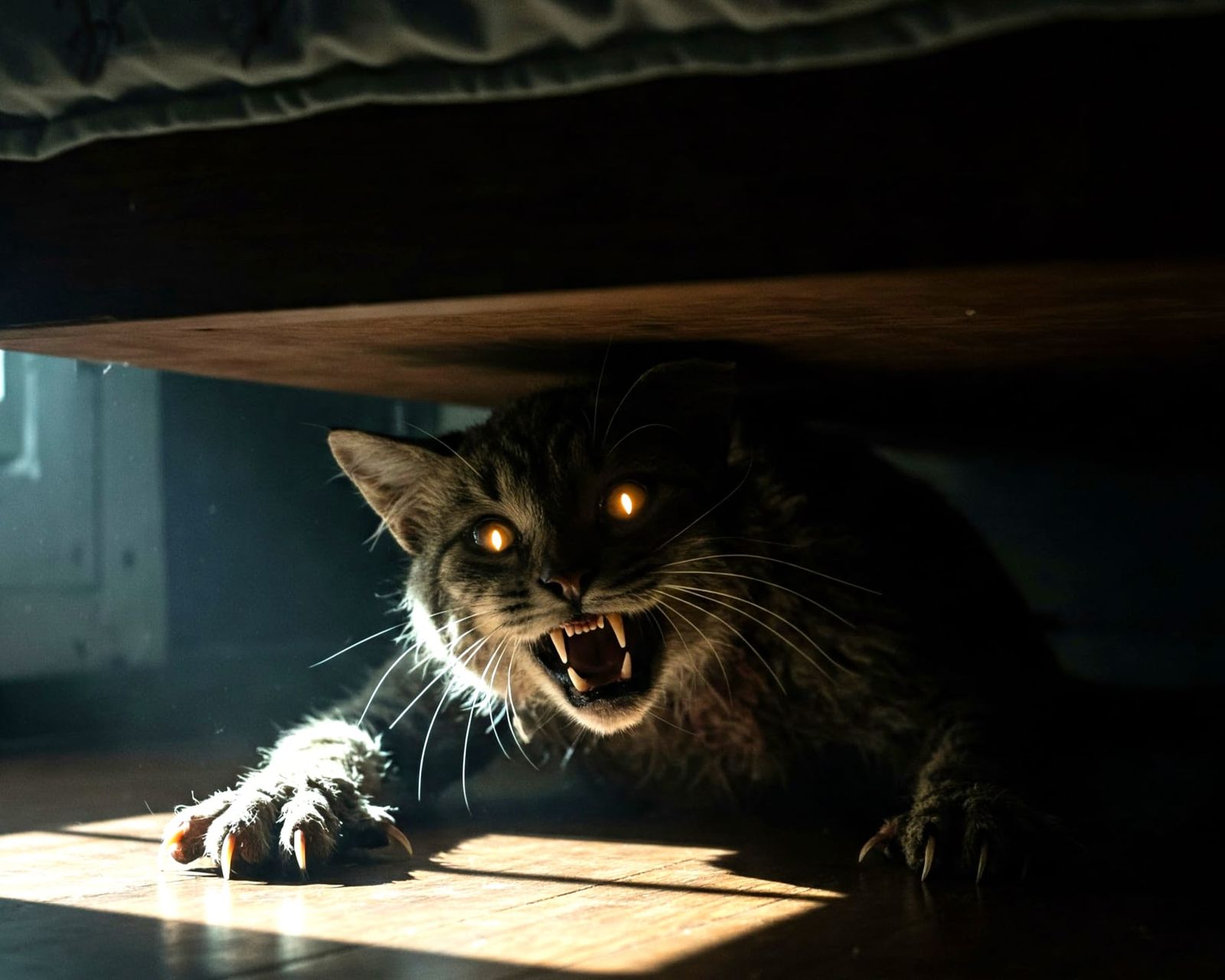 'Smatter? Cat got your soul?'