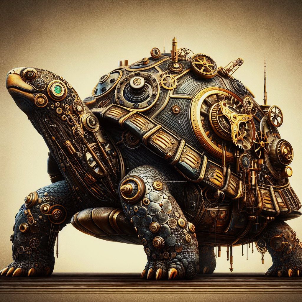 🐢 Steampunk Turtle