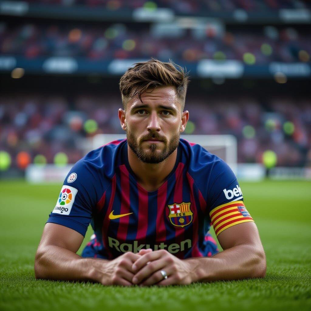 FC Barcelona Players Injured and Goalkeeper in Cinematic Fil...