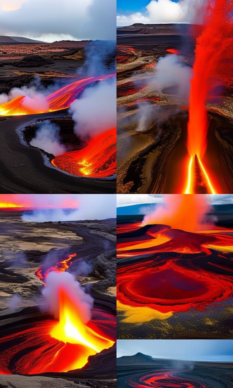 National geographic photograph of Kilauea volcano erupting in Hawaii