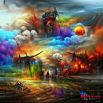 Fantasy Apocalypse Artwork Beautiful Colourful Concept Art Detailed Painting Ai Generated Artwork Nightcafe Creator