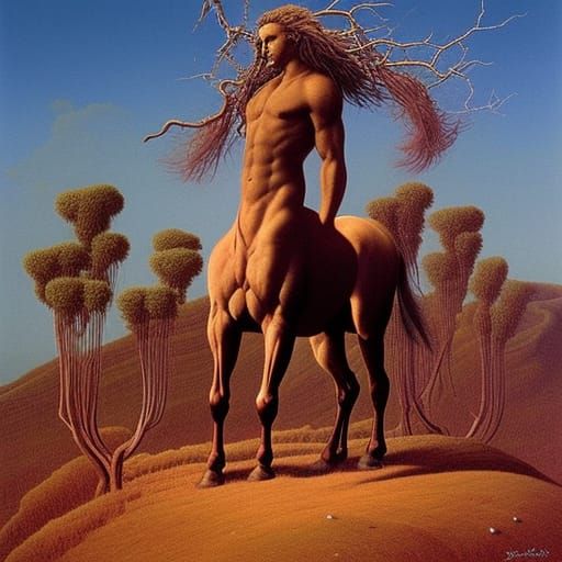 Centaur Bushman Of The Kalahari
