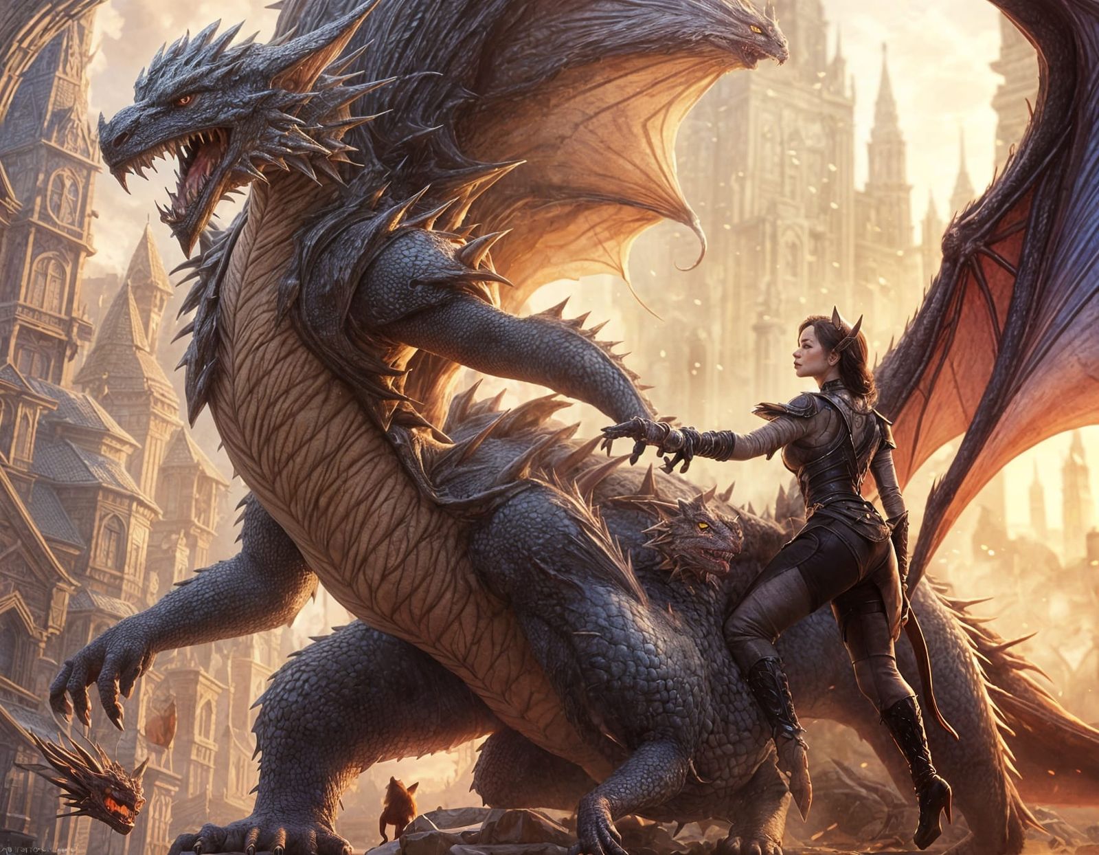 Dragon Hybrid Love! (Upscaled Version)