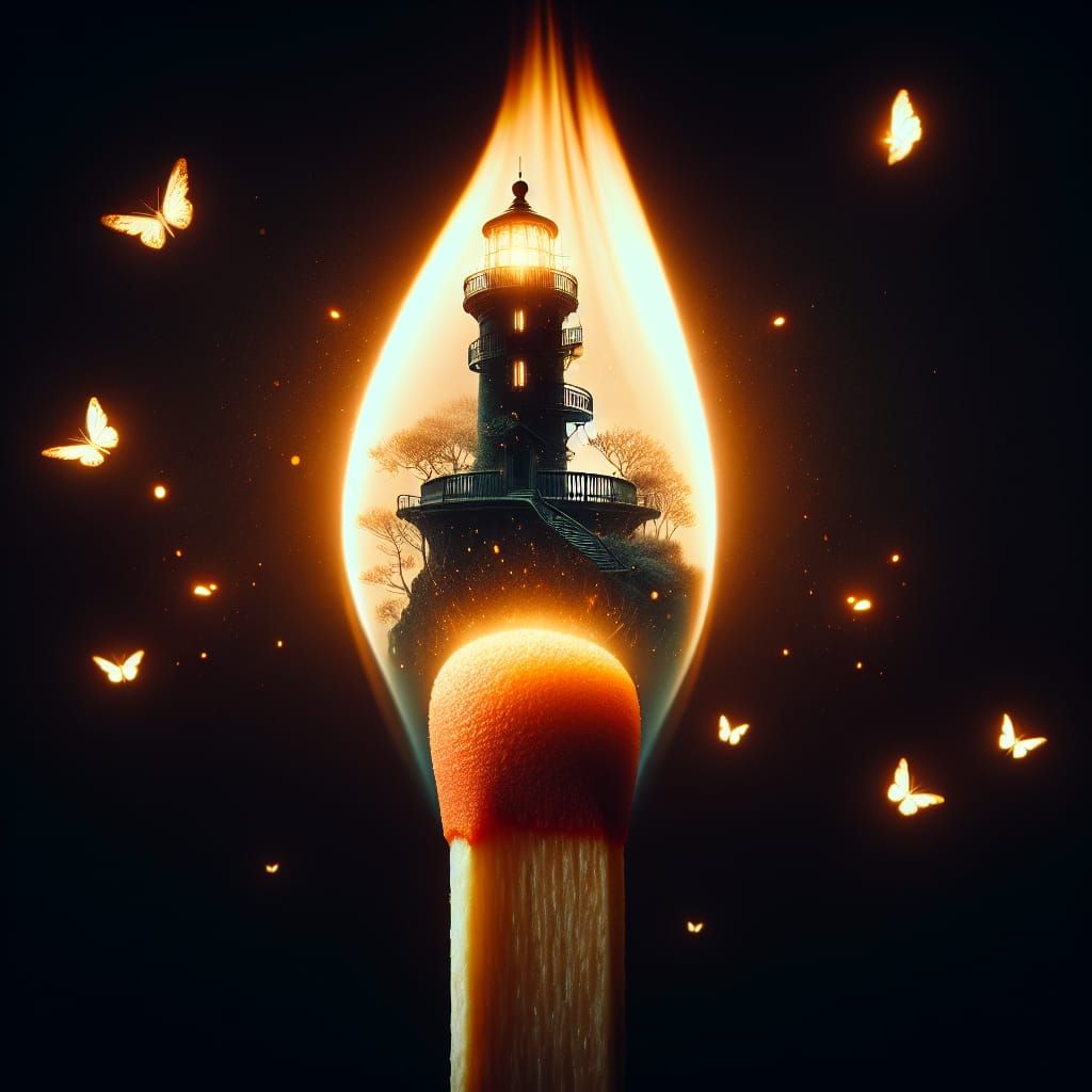 Lighthouse Matchstick (Collab with @MisaVormt)  by @Naripan