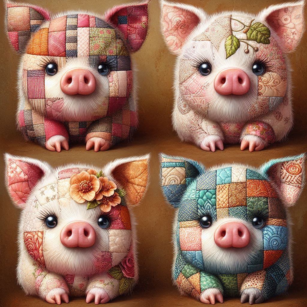 Patchwork piglets