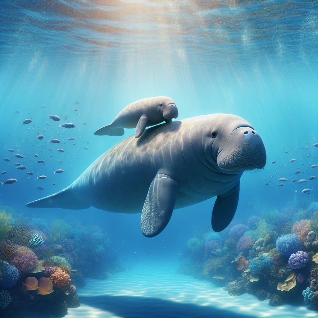 Dugong & Calf