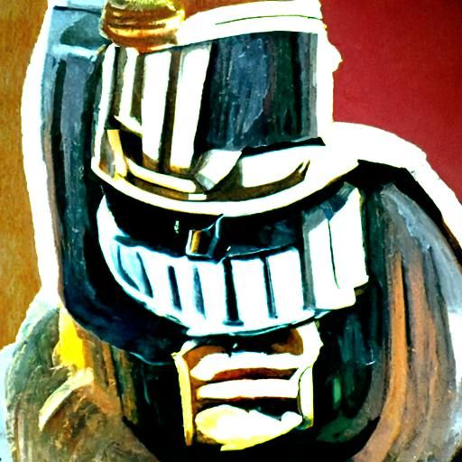 judge dredd, drawn in cute cartoon style
