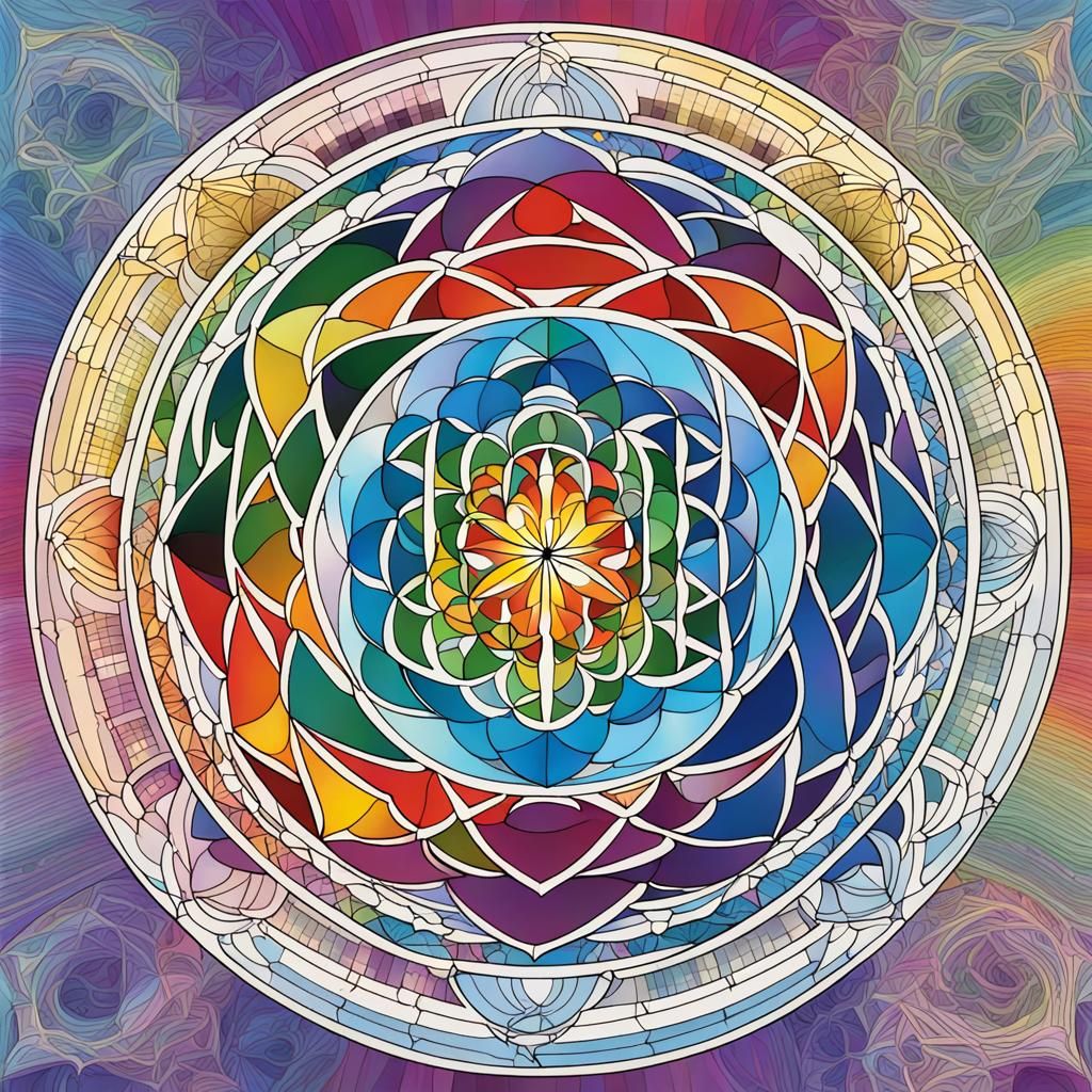 sacred geometry, using color