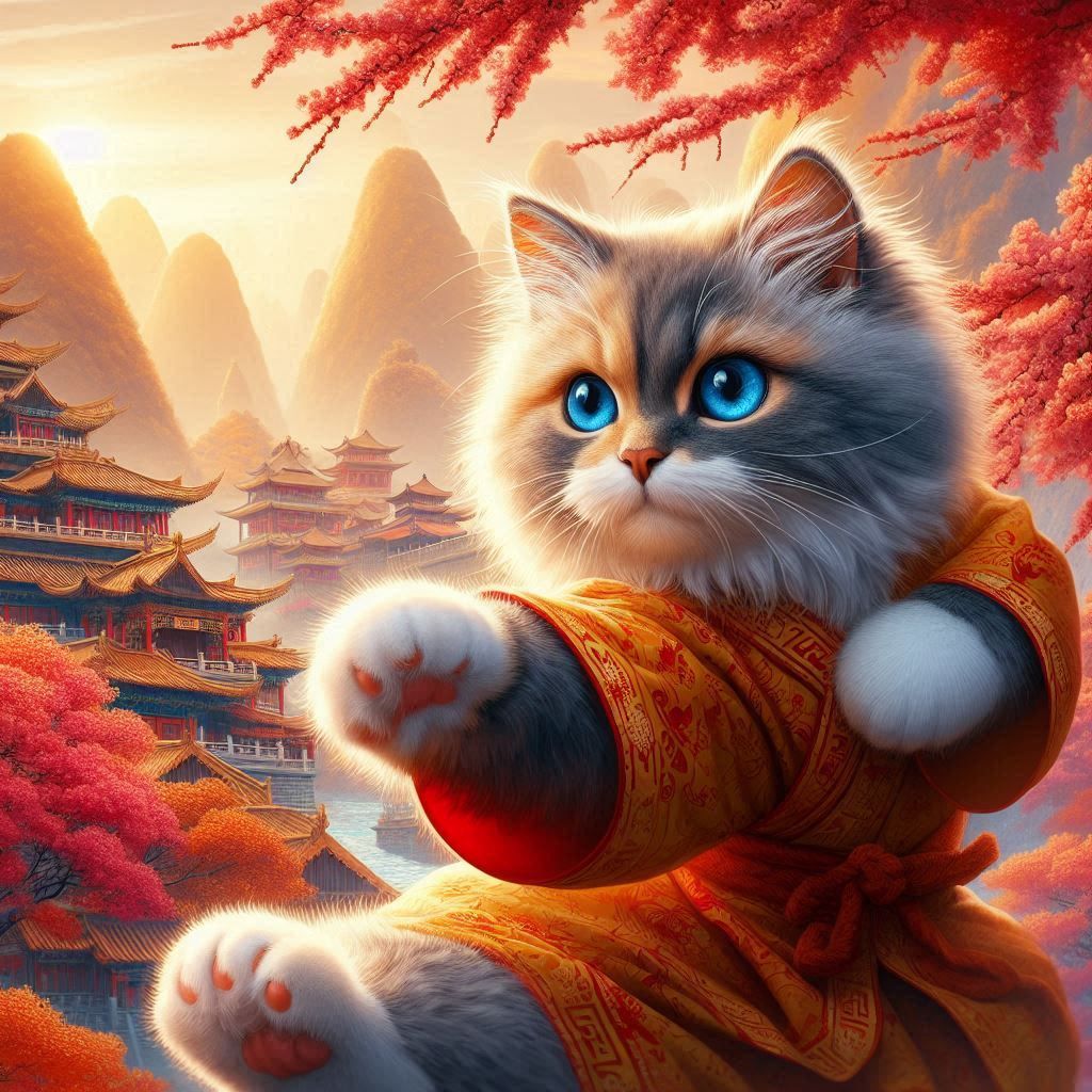 Kung fu cat.