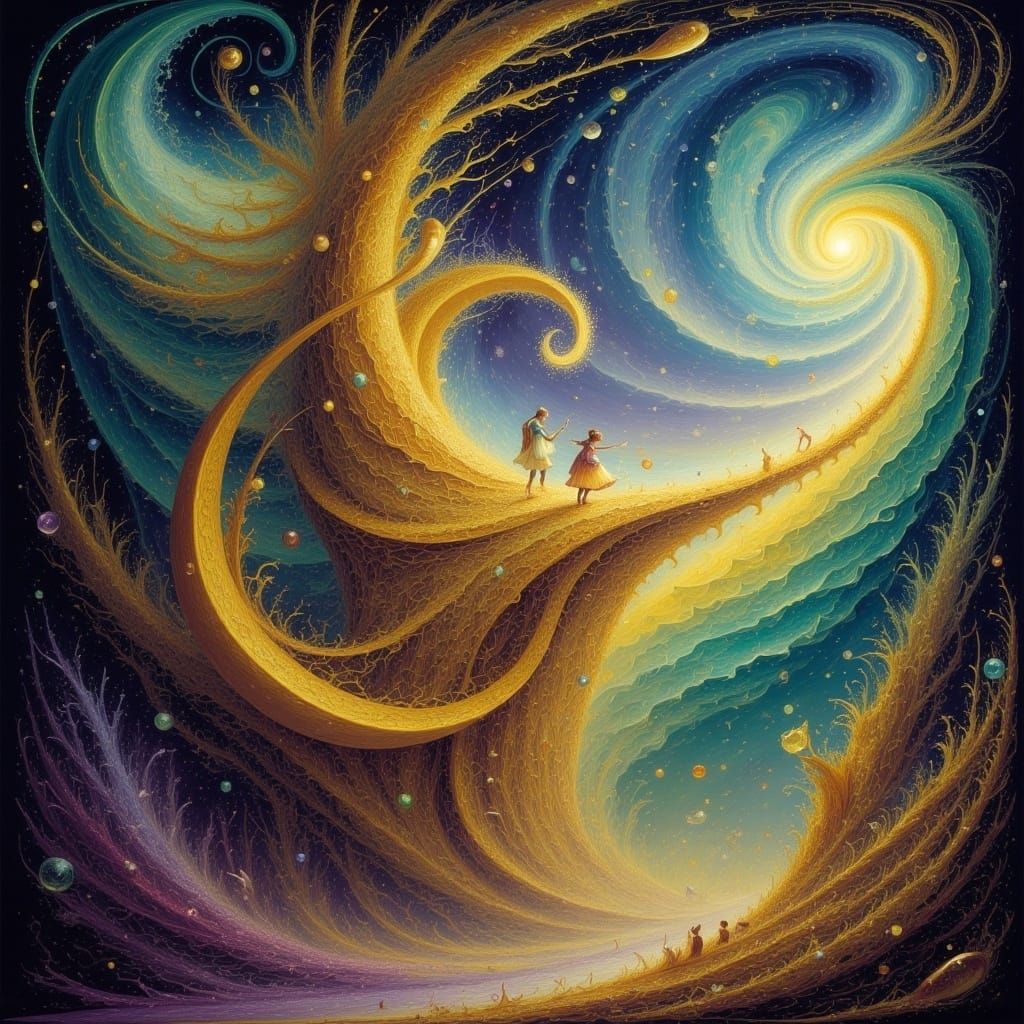 <lora:FS Turbulance:1.0> The sounds of satyrs in the distance, summons spirits fair in woodland forms the dryads dance to songs of spring an...