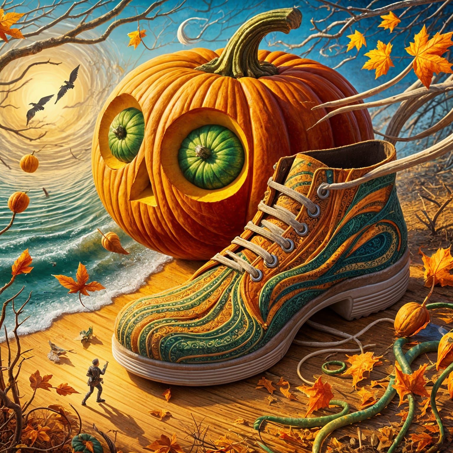 Boot Pumpkin