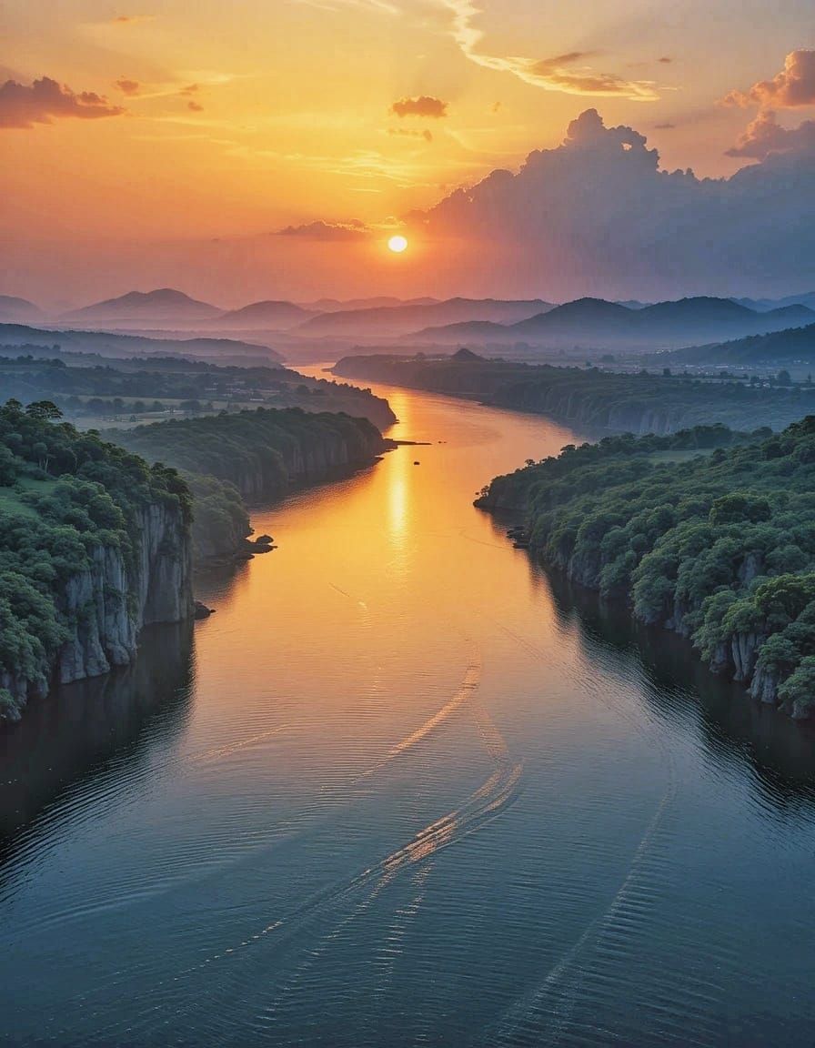 Sunset River