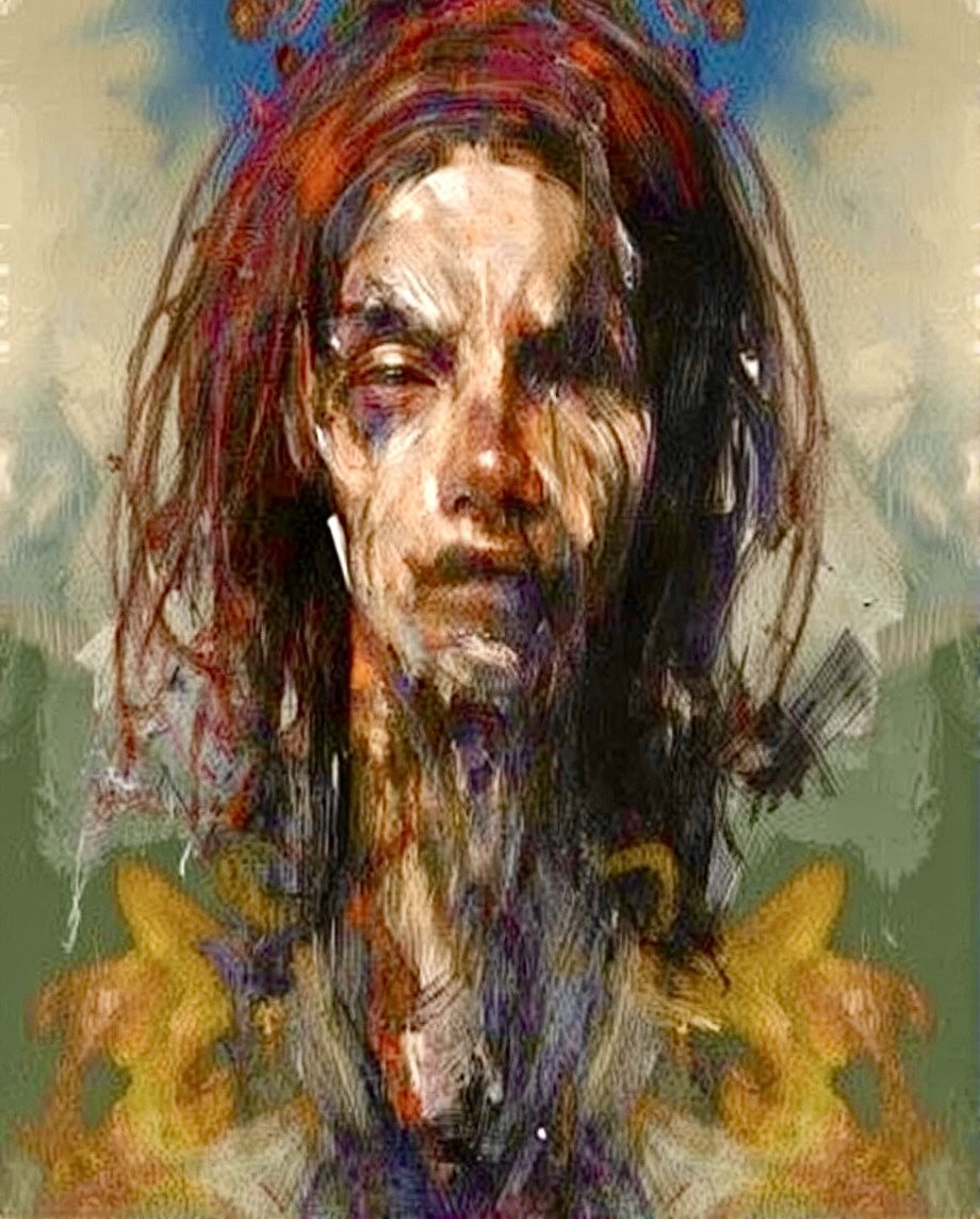 Portrait in the style of Francis Bacon