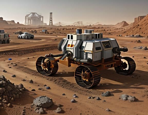 Mars rover, mining operations