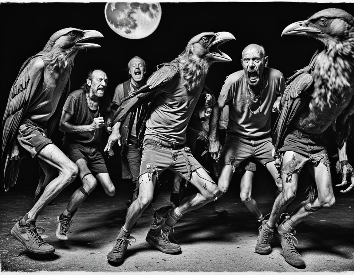 Fugly Birdmen Screaming At The Moon