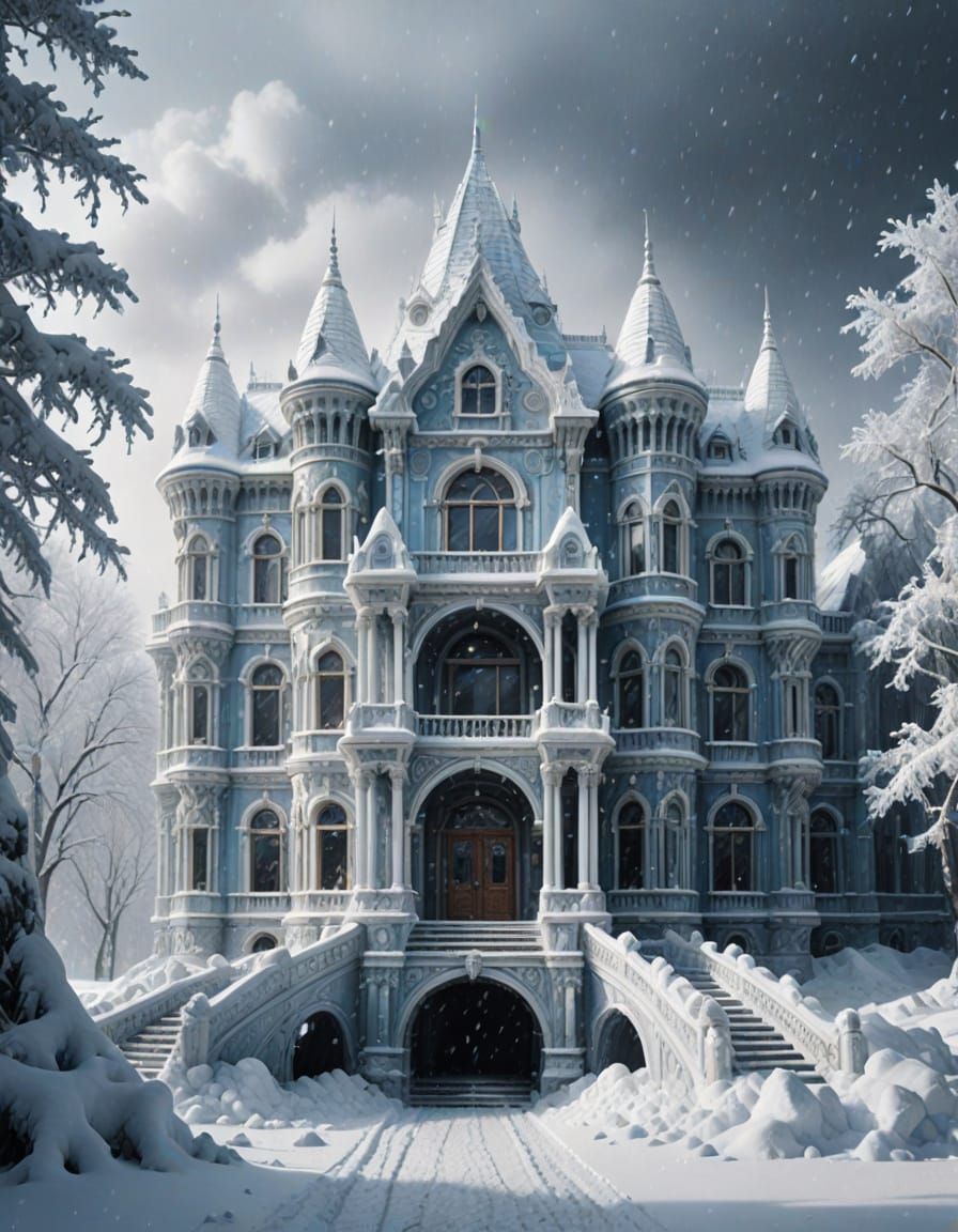 A Snowy Palace   by @AmadaTakako773