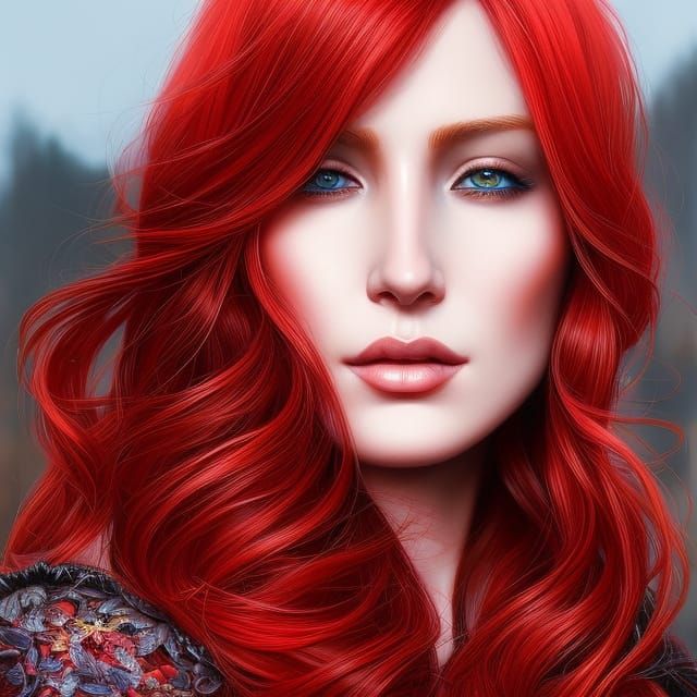 beautiful red haired female