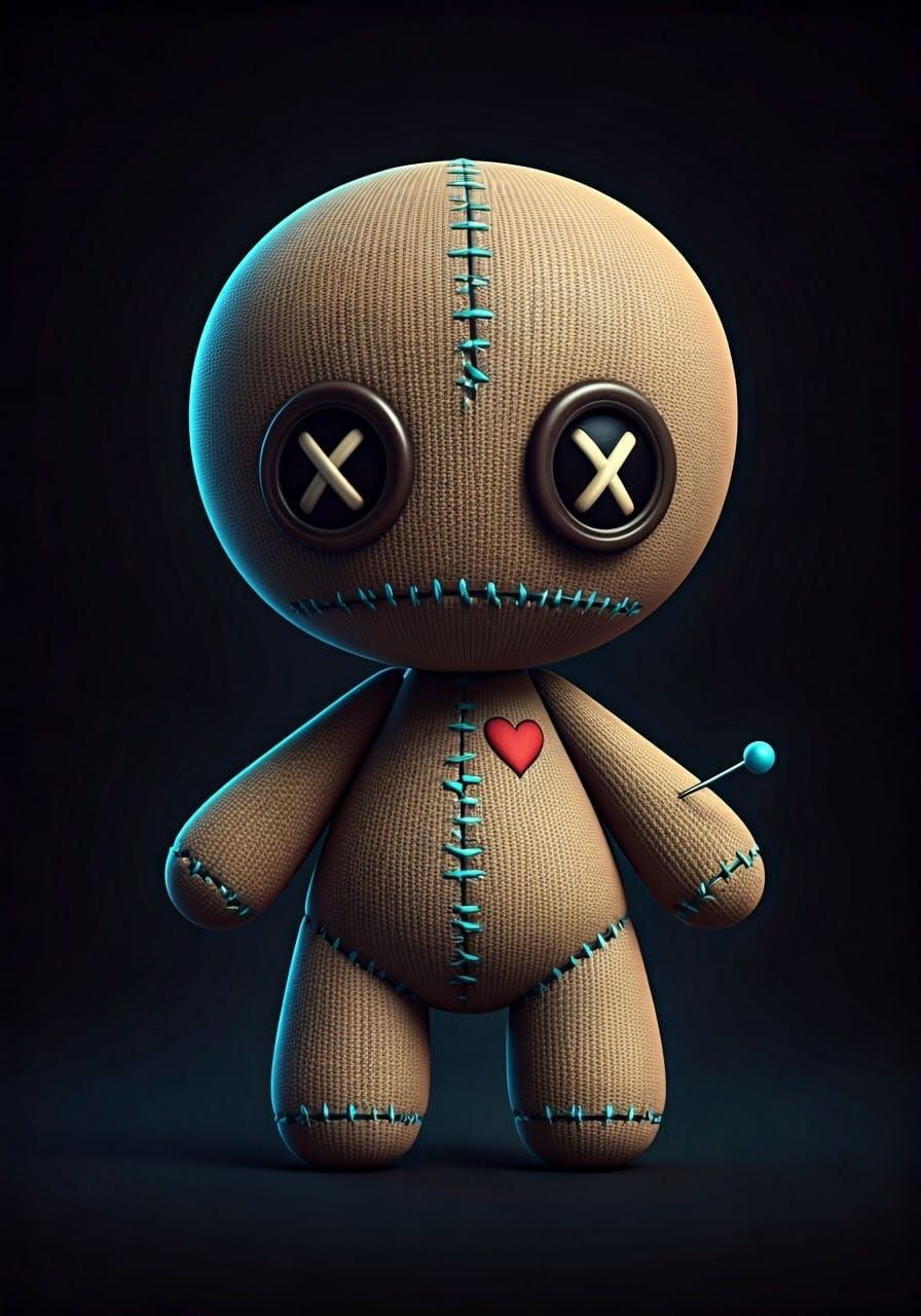 Enchanted Voodoo Doll with Heart