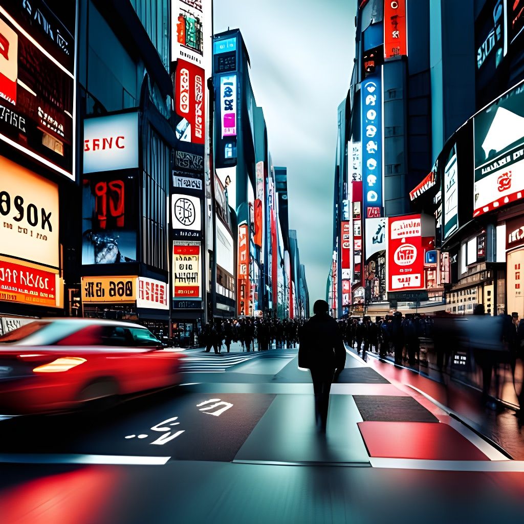 Photograph of the busy night life in Tokyo city  by @Tommy2timez 