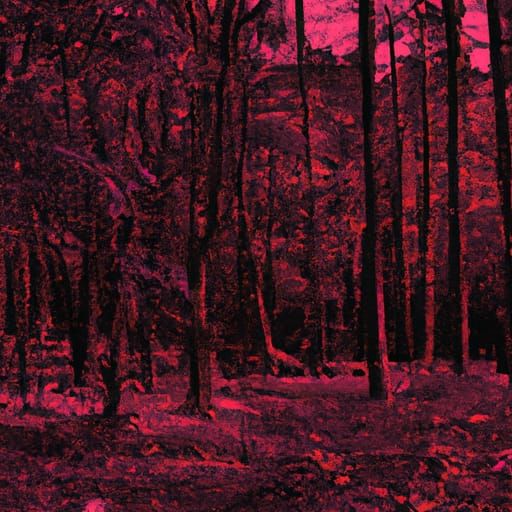 apocalyptic alien forest