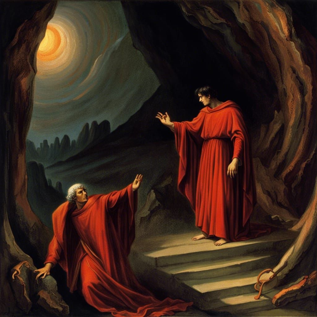 Virgil commands Dante to follow him and see the horrible sig...