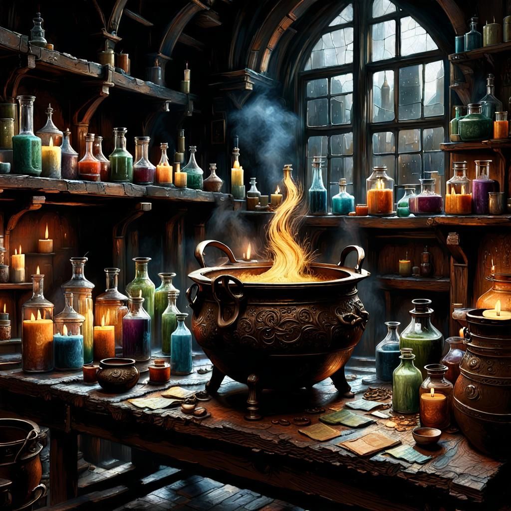 Medieval Alchemist Labratory  by @Raveighen Blackwing