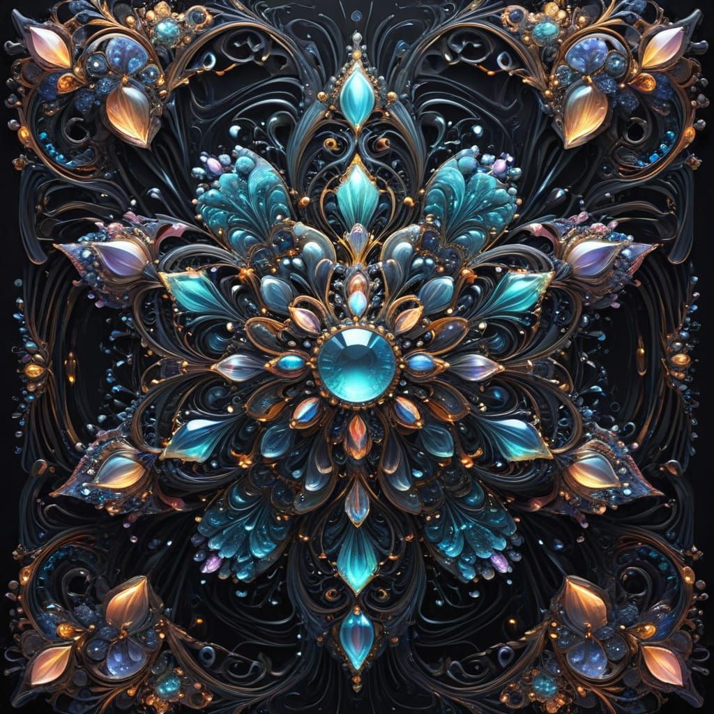 Regal Playing Card Royalty in Art Nouveau Splendor