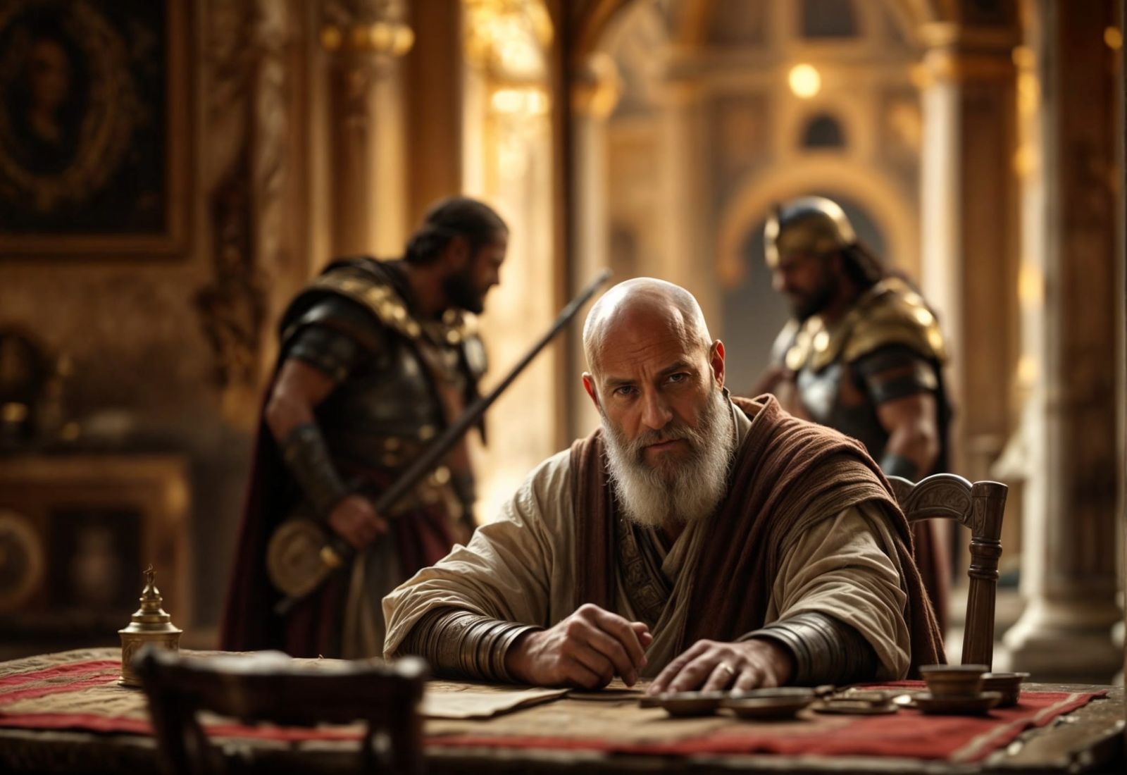 Mordecai Overhears Bigthan and Teresh plotting