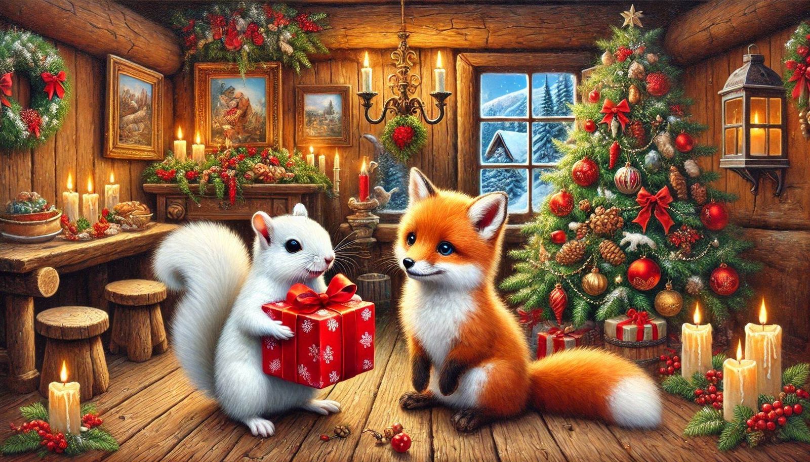 Der Fuchs und das Eichhörnchen . Weihnachten (9-12)