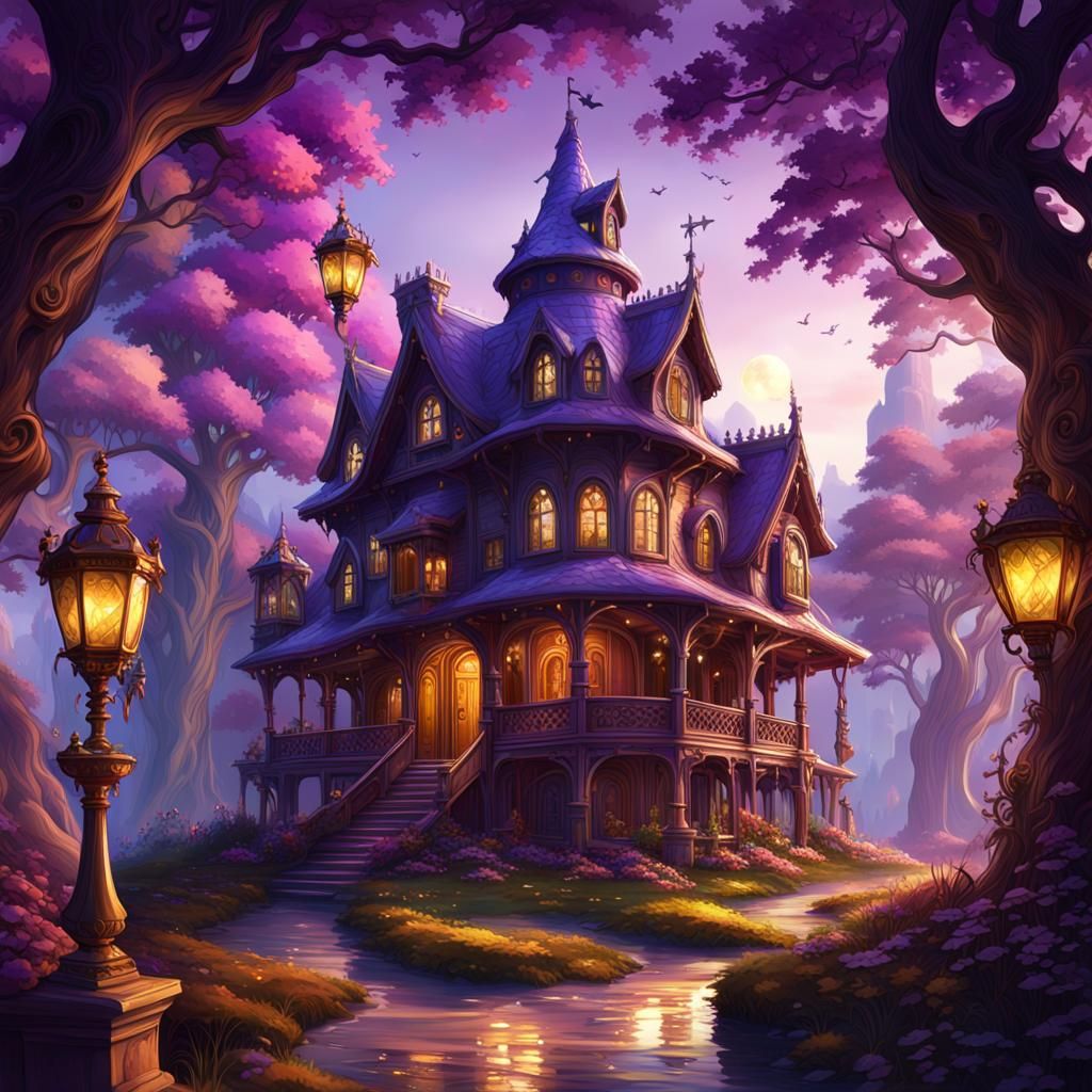 Fancy Witch House - AI Generated Artwork - NightCafe Creator