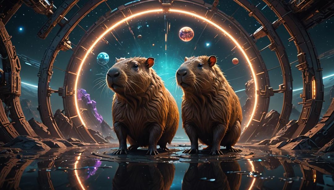 Space Capybaras (Douglas Adams inspiration). - AI Generated Artwork ...