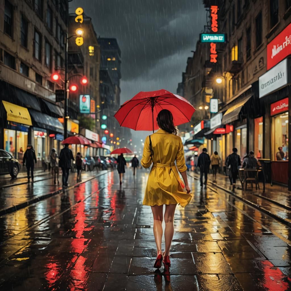 Woman in the rain  by @RDP72