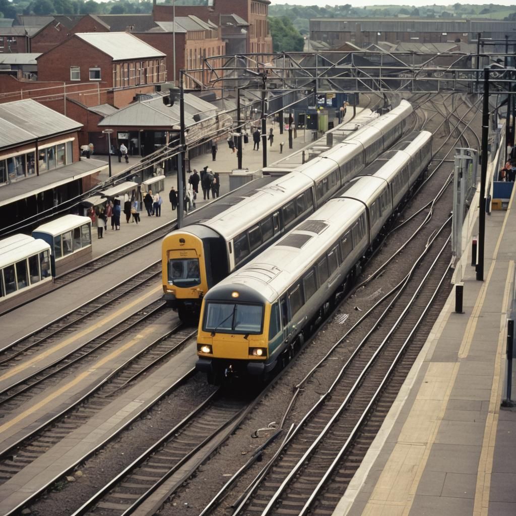 Nottingham Station today, where East Midlands cut my train's...