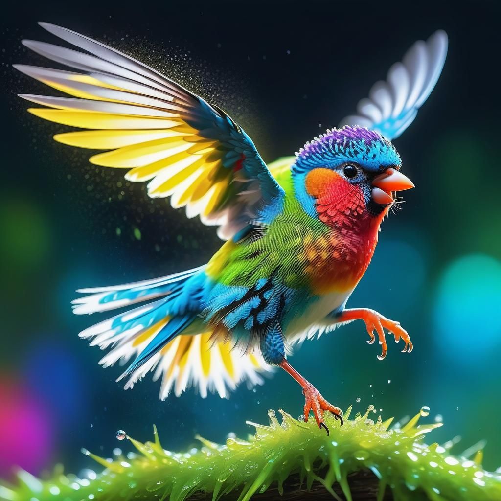 Little Agapornis personatus  by @Neromagenta