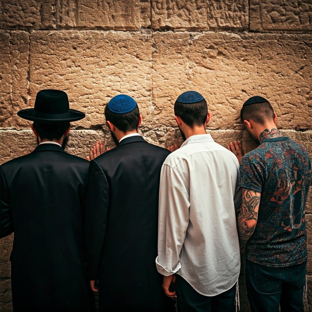 Prayer at the Western Wall: Digital Art