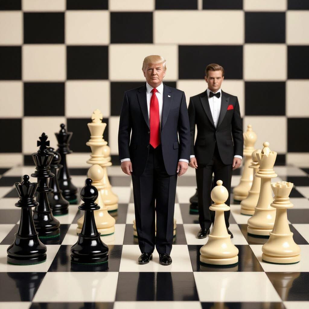 Celebrities as Chess Pieces on a Classic Board
