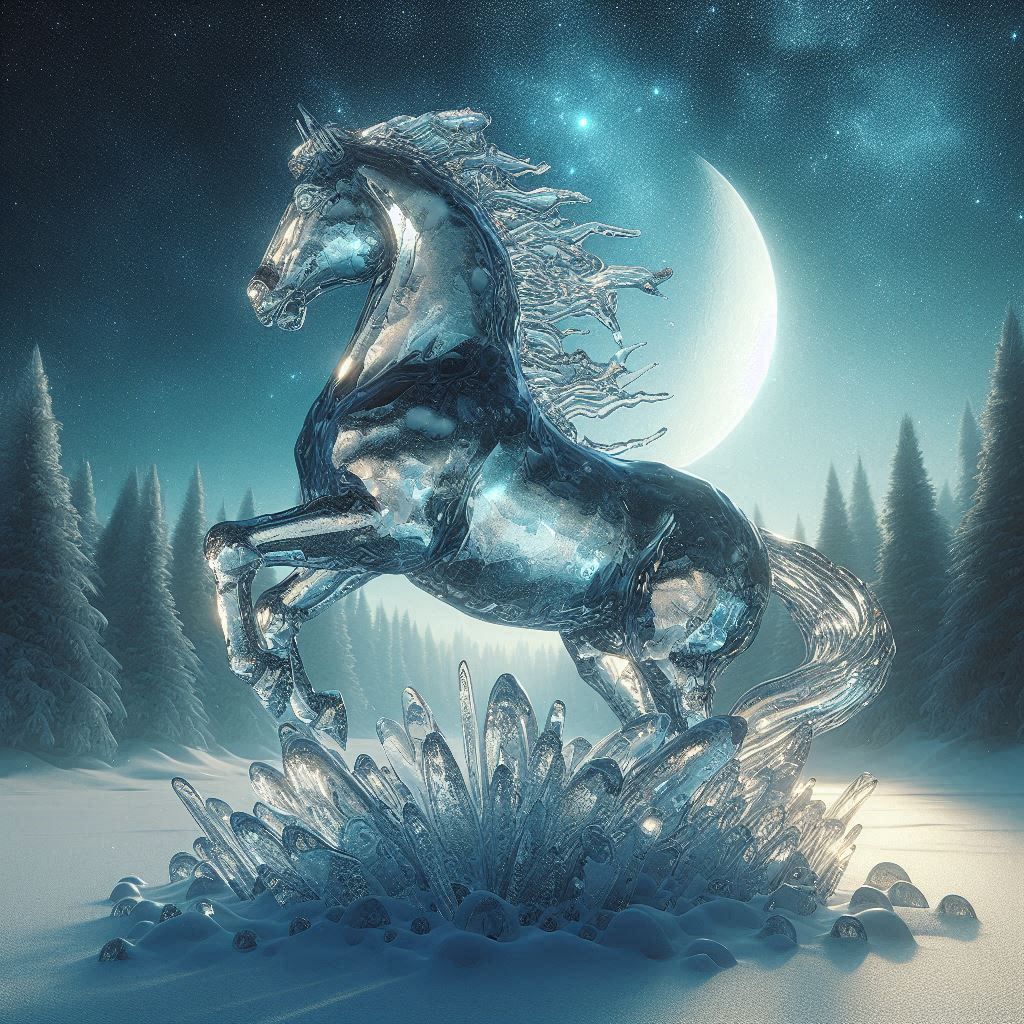 Cheval de glace