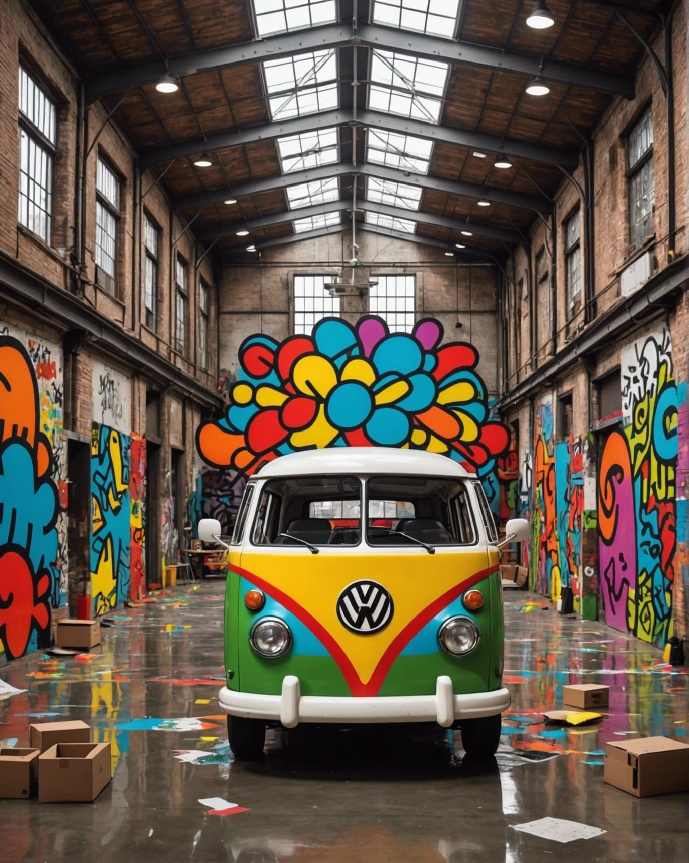 VW Bus at Pop Art Exhibition 3