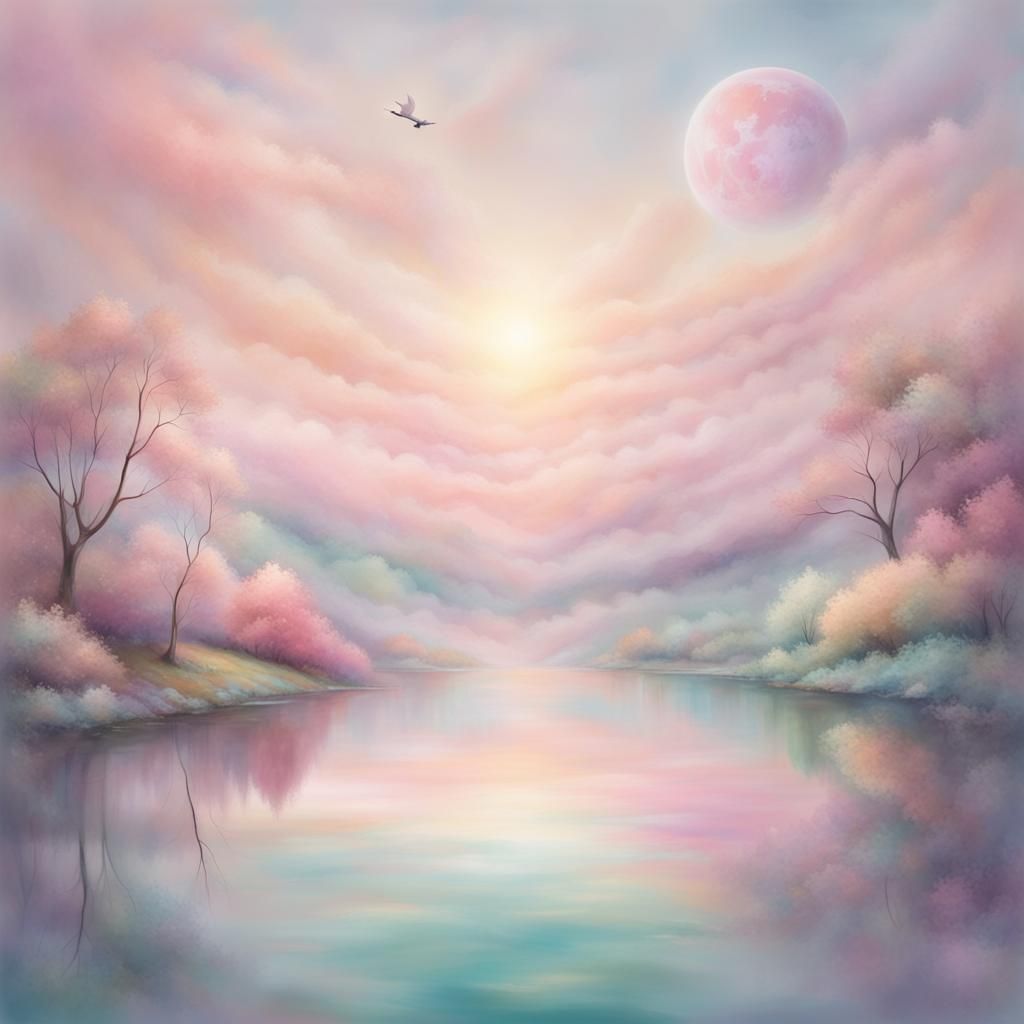 Reflections in Pastel  by @Paddy