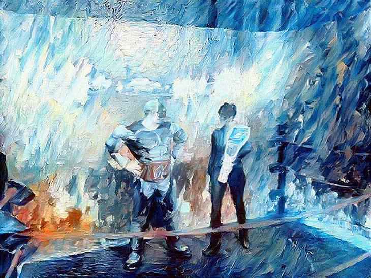 WWE Bat & Cat Water Colour