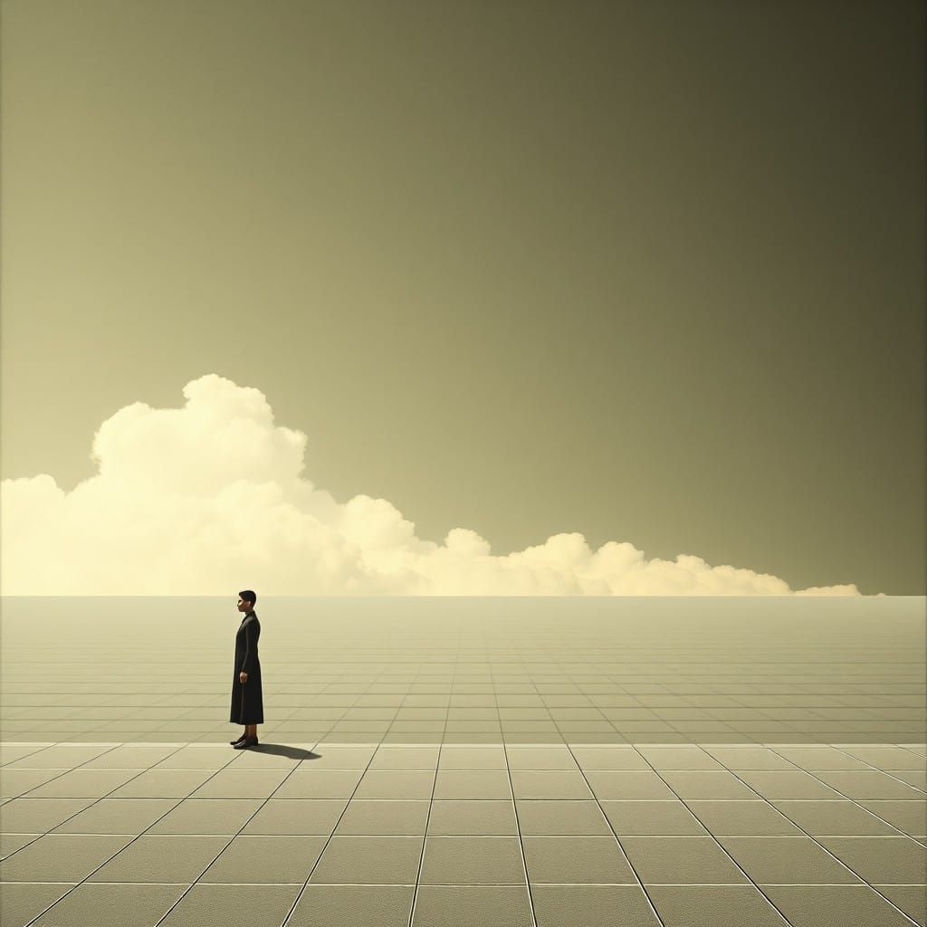 Grid-Based Surrealism: Contemplating the Unknown