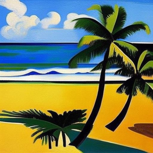 a Caribbean beach Henry Matisse