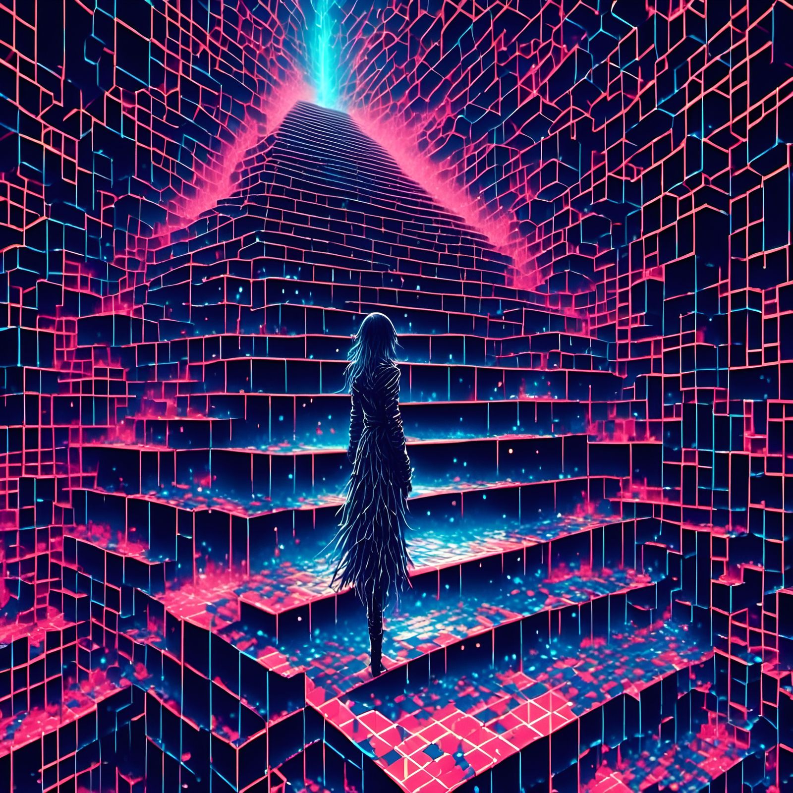 epic-synthwave-apple-made-of-crystal-glass-grindcore-death-metal