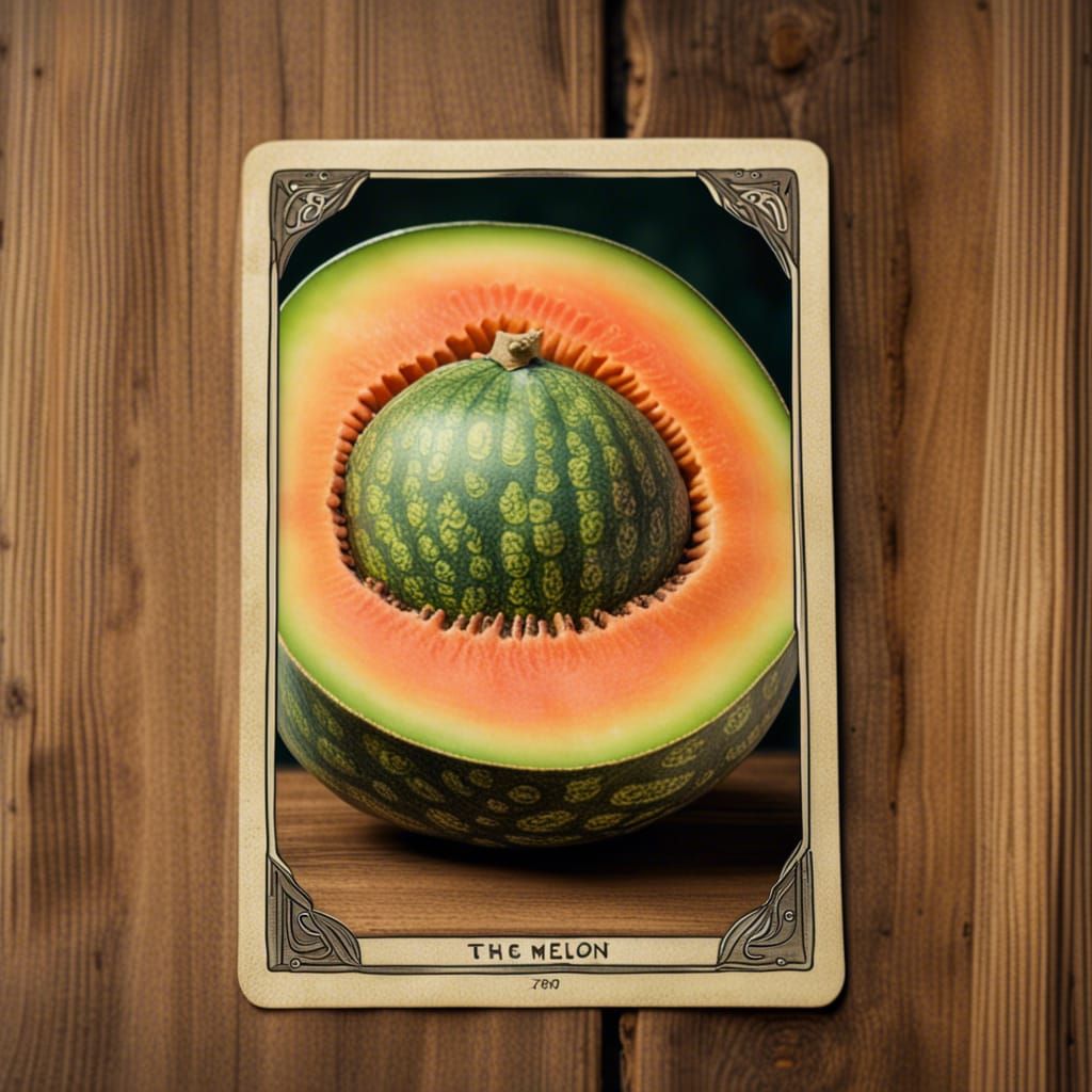The Melon - The Vegan Tarot Card  by @Richy