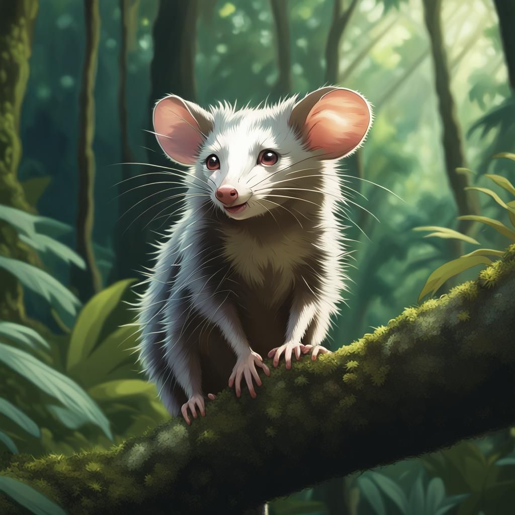 Panama Opossum - AI Generated Artwork - NightCafe Creator