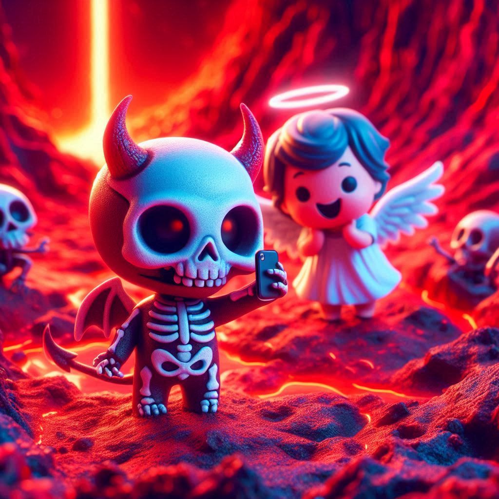 Unexpected Angel flyin' down for a Selfie