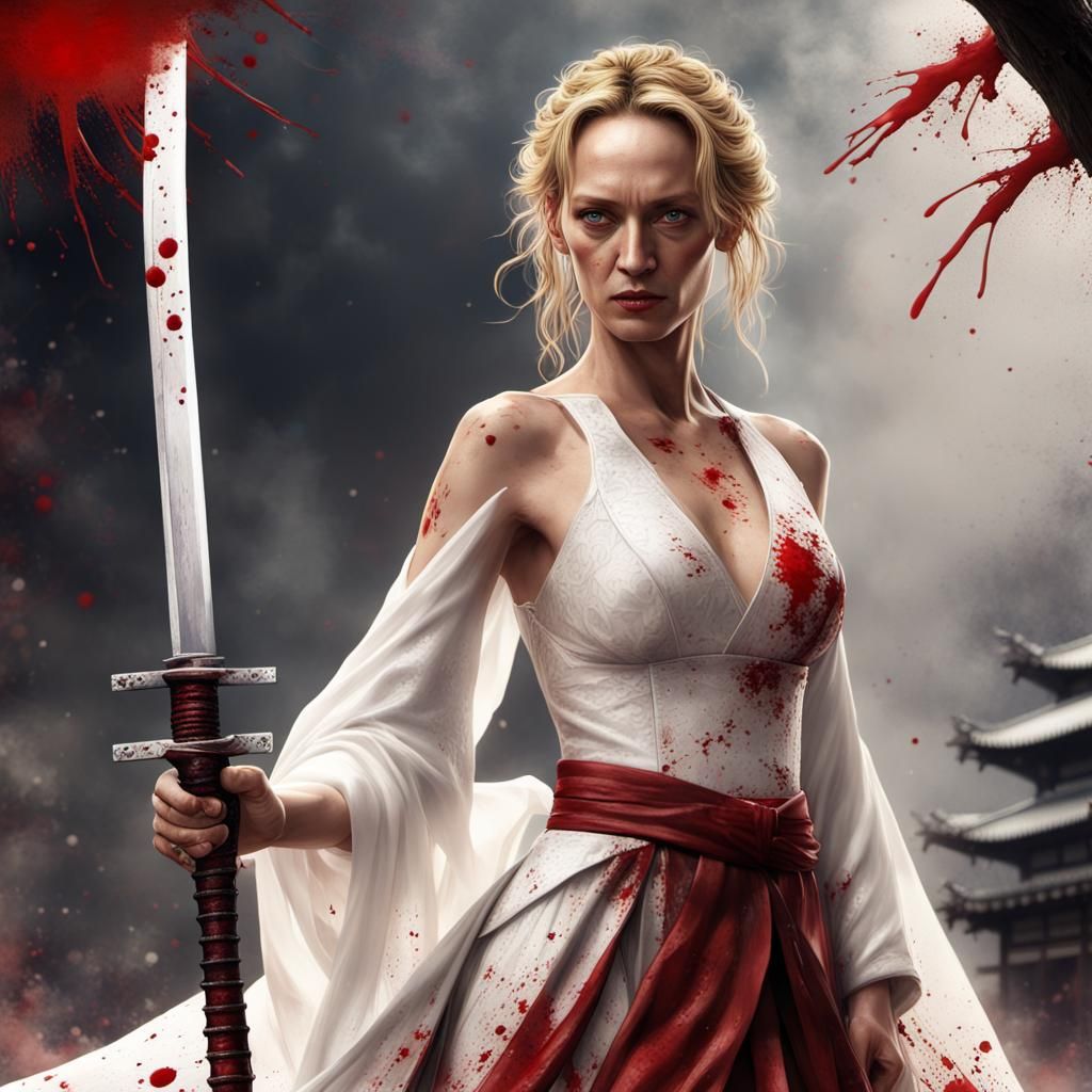 Uma Thurman- Kill Bill (artwork inspired by the movie, serie...
