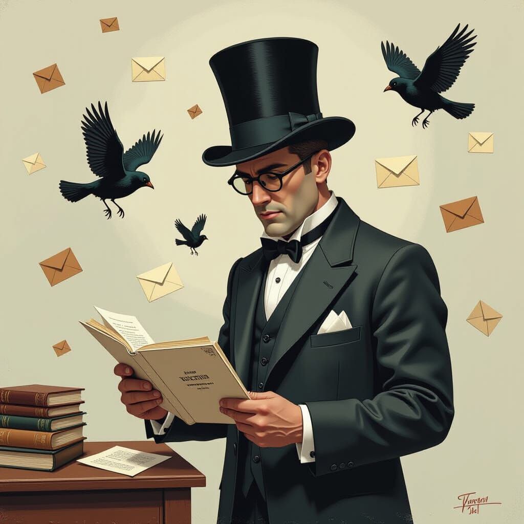 Compartmentalized Postmasters in Dave McKean Style