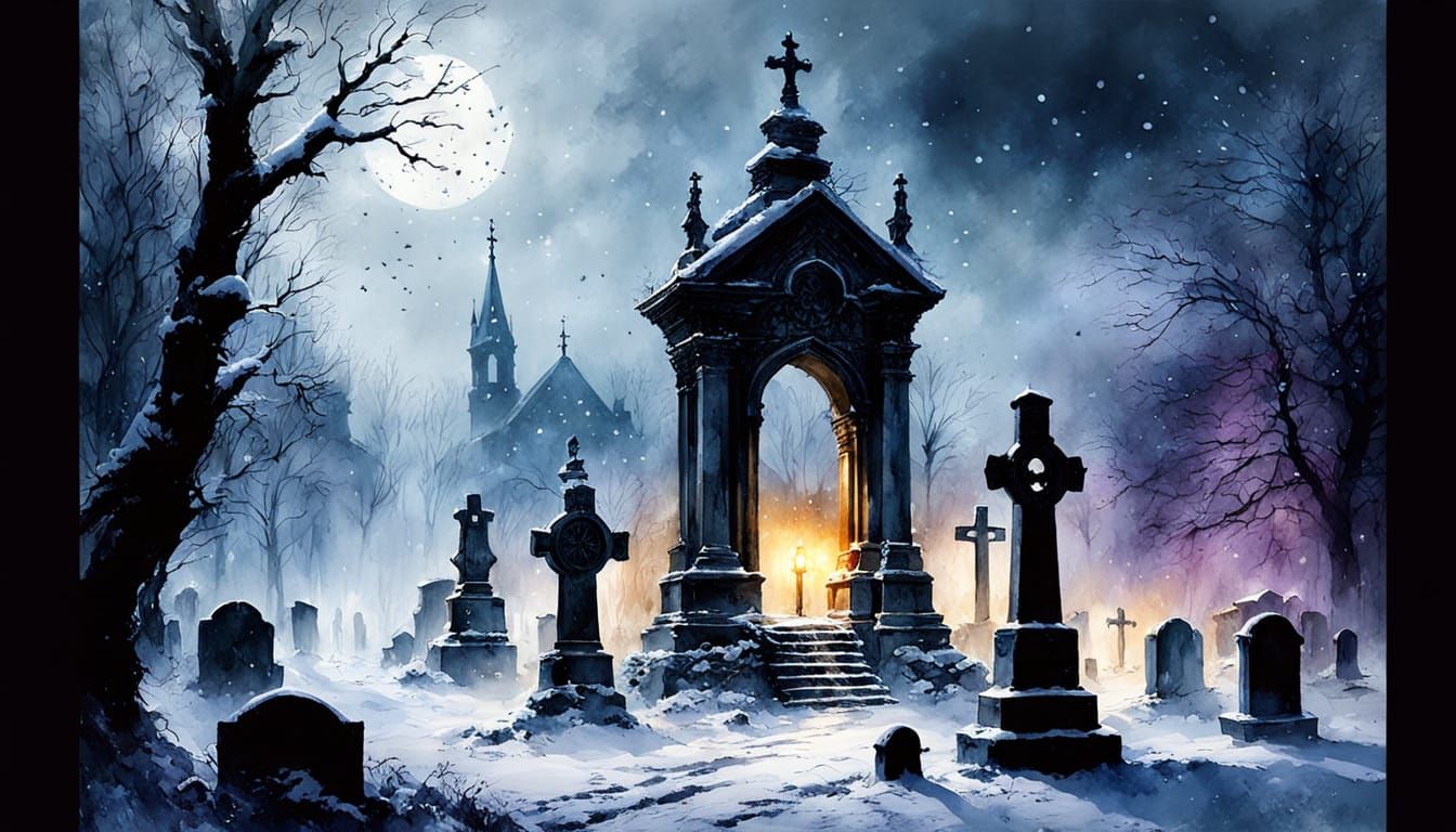 Graveyard winter  by @MacMikkola