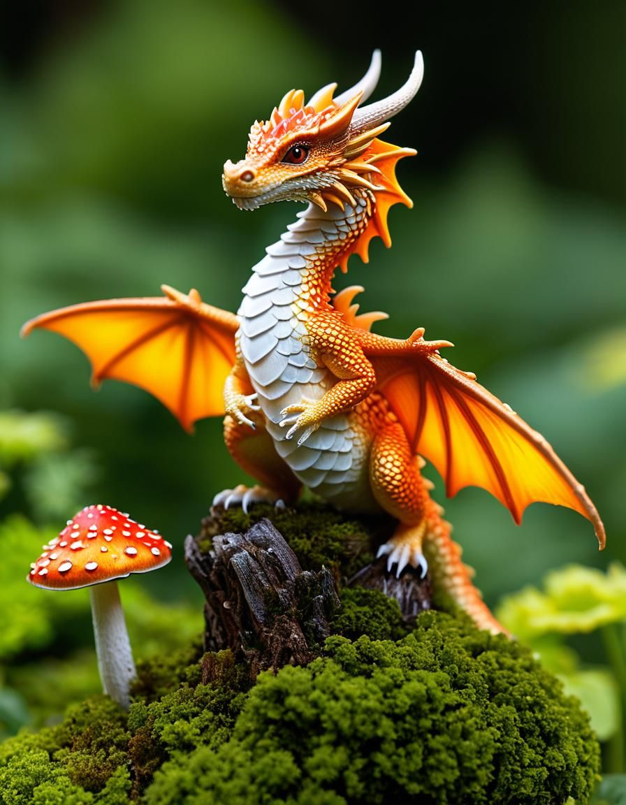 Tiny garden dragon  by @BL Prompt Monkey